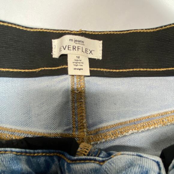 M Jeans By Maurices Jeggings Everflex 12 Regular Original Fit High Rise Straight - Picture 12 of 12